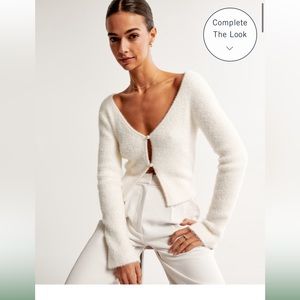 Abercombie ribbed short cardigan button down!